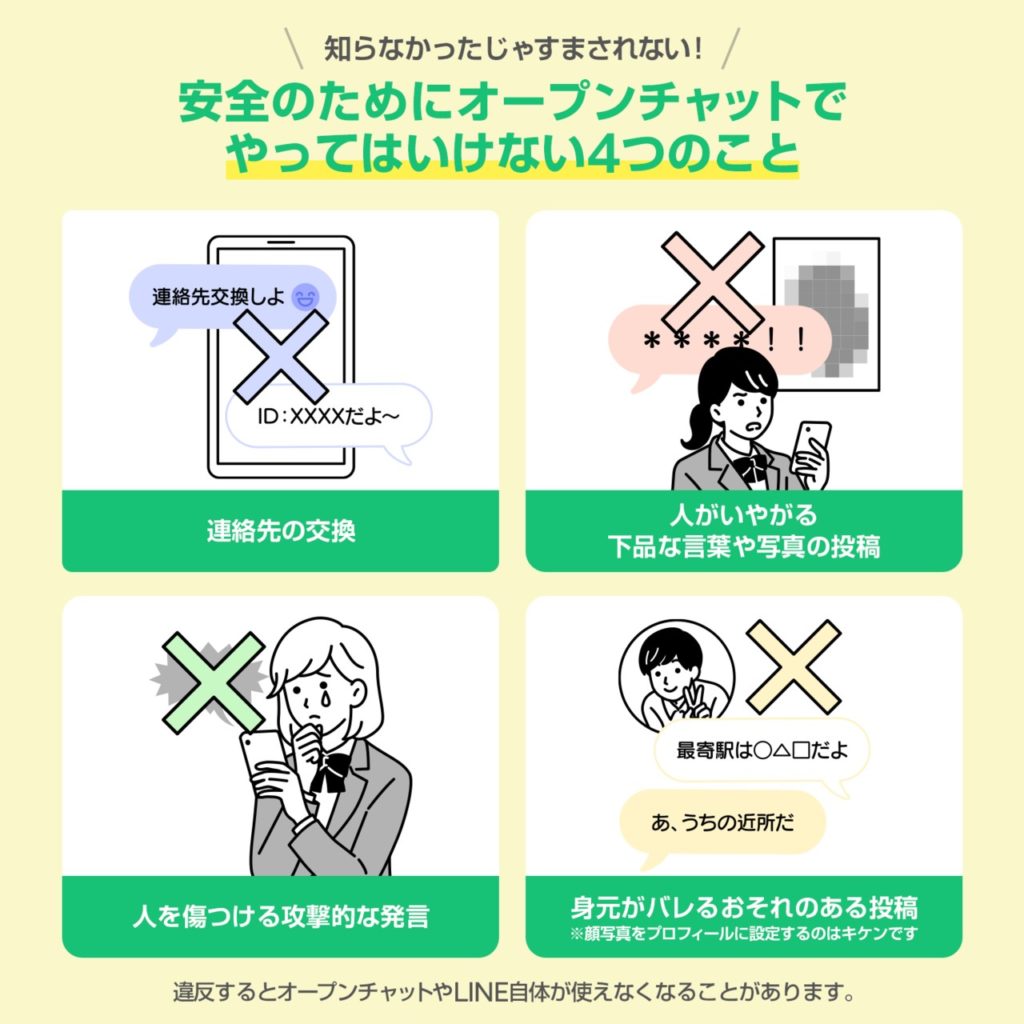 Lineオープンチャットでの禁止事項とは アカウント停止にならないために気をつけること インターネットビジネスの世界 Unite