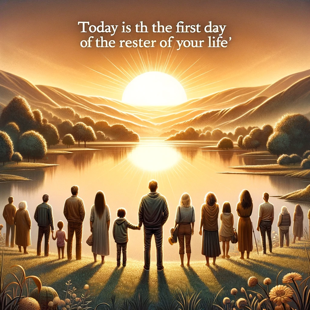今日という日は、残りの人生の最初の日である