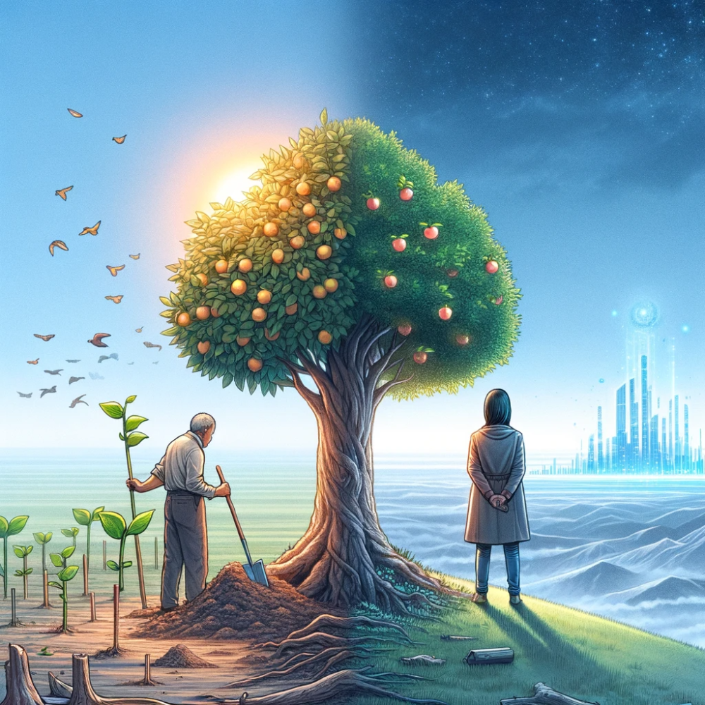 今日の成果は過去の努力の結果であり、未来はこれからの努力で決まる