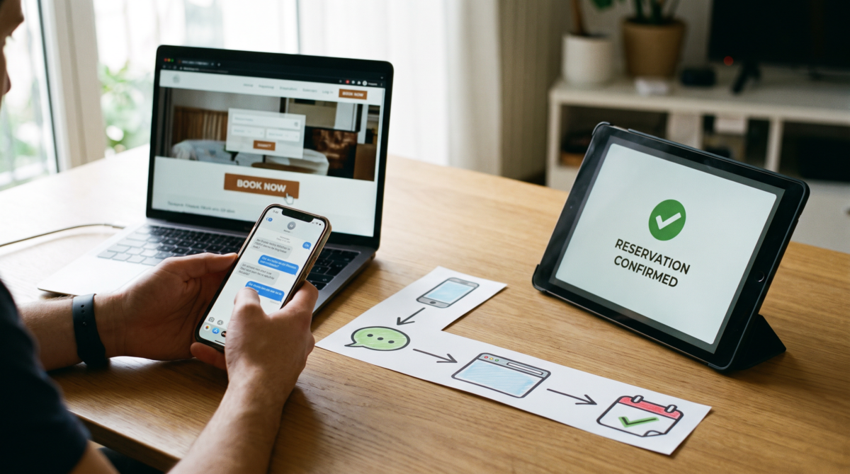 SNS・LINE・Webサイトを使った予約導線の作り方｜入口から予約完了まで整理する