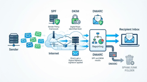 メルマガが迷惑メールに入る原因｜SPF・DKIM・DMARCの基本と確認手順